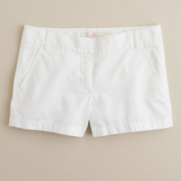 J. Crew Pants - J Crew Chino White Shorts 100 % Cotton